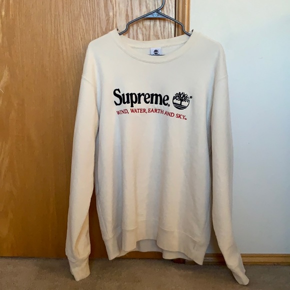 Natural (Beige) Supreme Timberland Crewneck - Picture 1 of 5